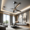 DALL·E 2023-11-03 14.42.02 - Photo of a sleek, modernistic ceiling fan with integrated LED lig...png