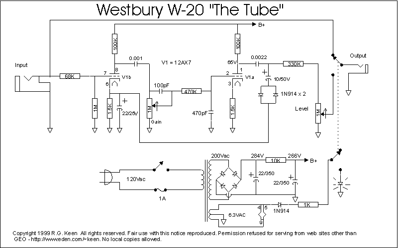 Wish - drive pedal: Westbury W-20 "the tube" / Nady td-1 ...